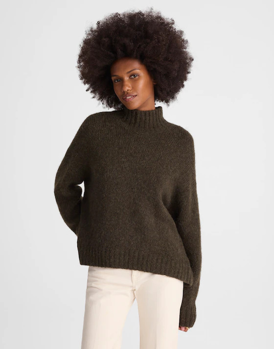 Chunky-Knit Alpaca-Blend Turtleneck | Madewell