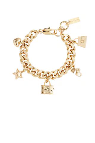 Marc Jacobs Mini Icon Charm Bracelet in Light Antique Gold from Revolve.com | Revolve Clothing (Global)