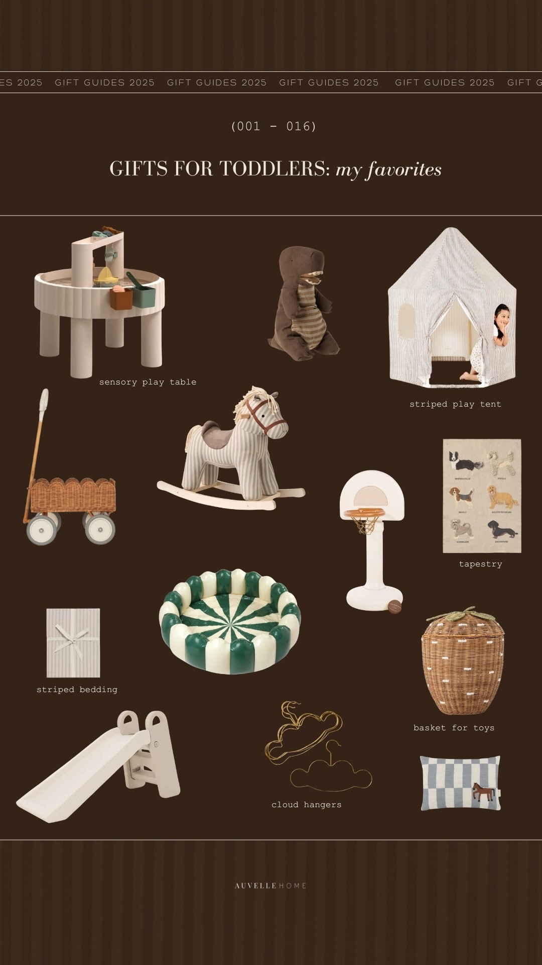 GIFT GUIDE 001: for toddlers 