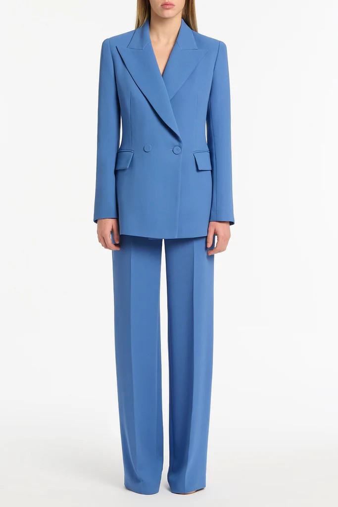 ATLAS CREPE DOUBLE BREASTED RELAXED BLAZER | Carla Zampatti