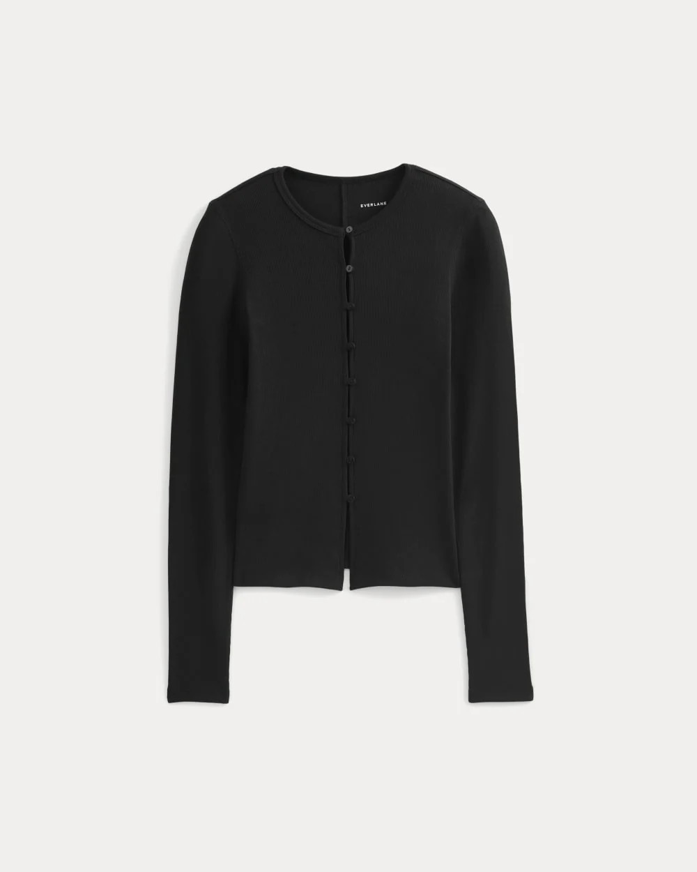 Luxe Rib Button-Up Top | Burnished Lilac | Everlane