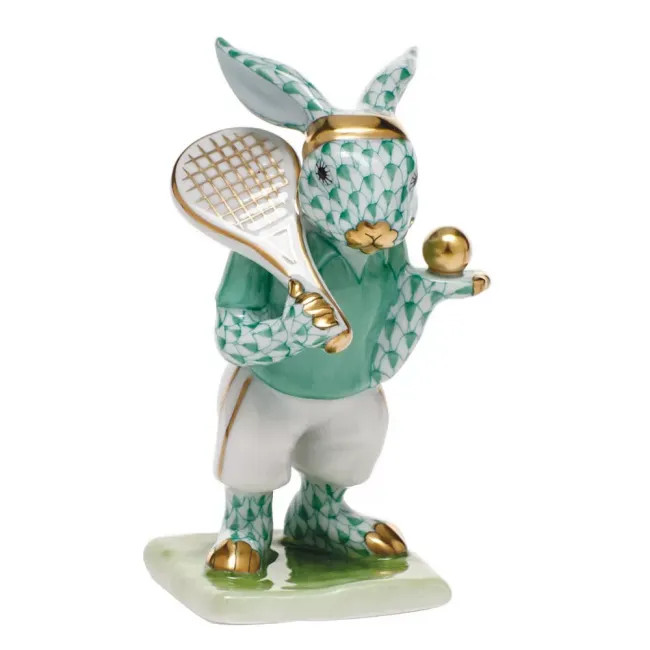 Tennis Bunny Green 2.25 in L X 3.75 in H | Gracious Style