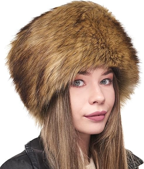 Futrzane Russian Faux Fur Hat for Women - Like Real Fur - Comfy Cossack Style | Amazon (CA)