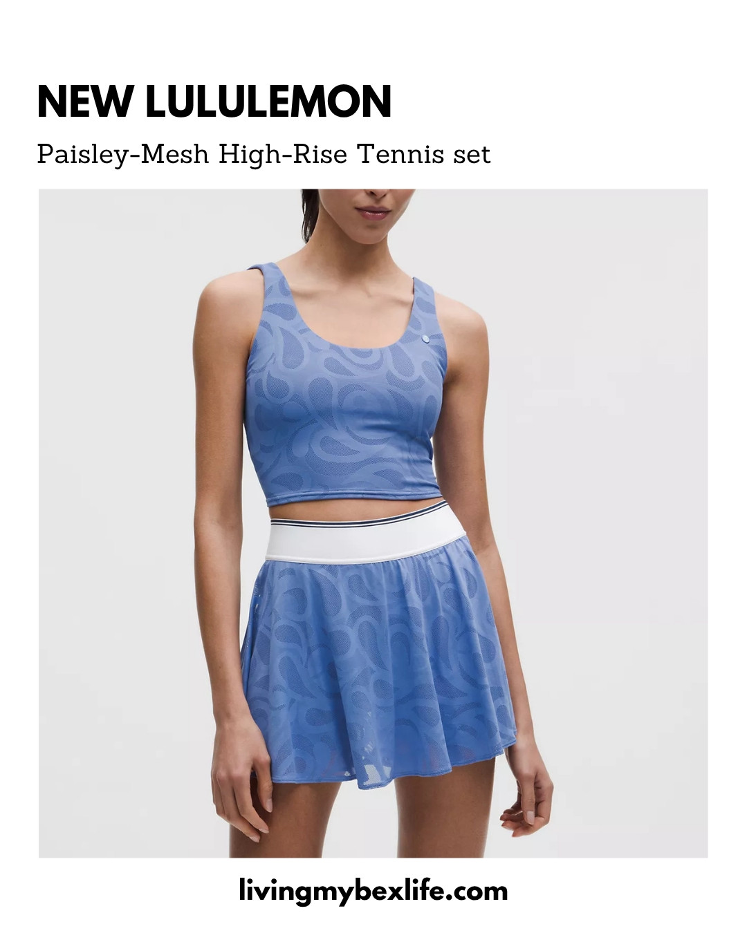 New lululemon tennis set: Paisley-Mesh High-Rise Tennis Tank and Skirt || lulu tennis set, lululemon tennis skirt, tennis skirts, tennis dress, pickleball, lulu skirt, lululemon skirt 

 #LTKootd #LTKfitnessgoals #LTKActive