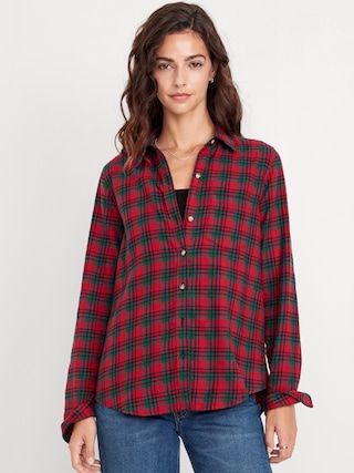 Classic Flannel Button-Down Shirt | Old Navy (US)