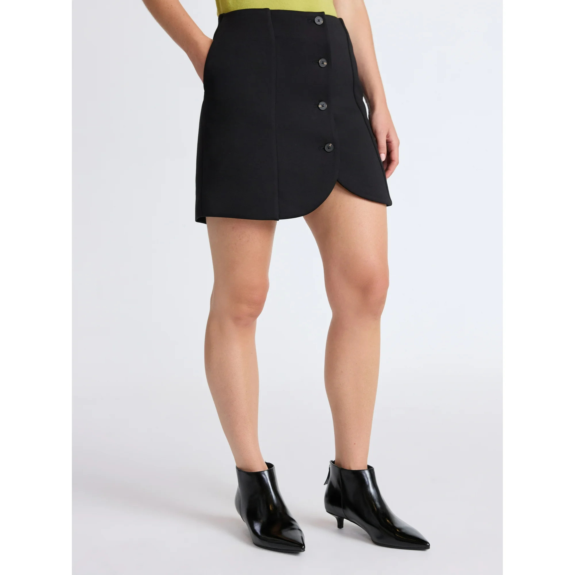 Scoop Women’s Scubaknit Tulip Hem Mini Skirt, Sizes XS-XXL | Walmart (US)