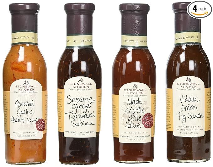 Stonewall Kitchen 4 Piece Classic Grille Sauce Collection | Amazon (US)