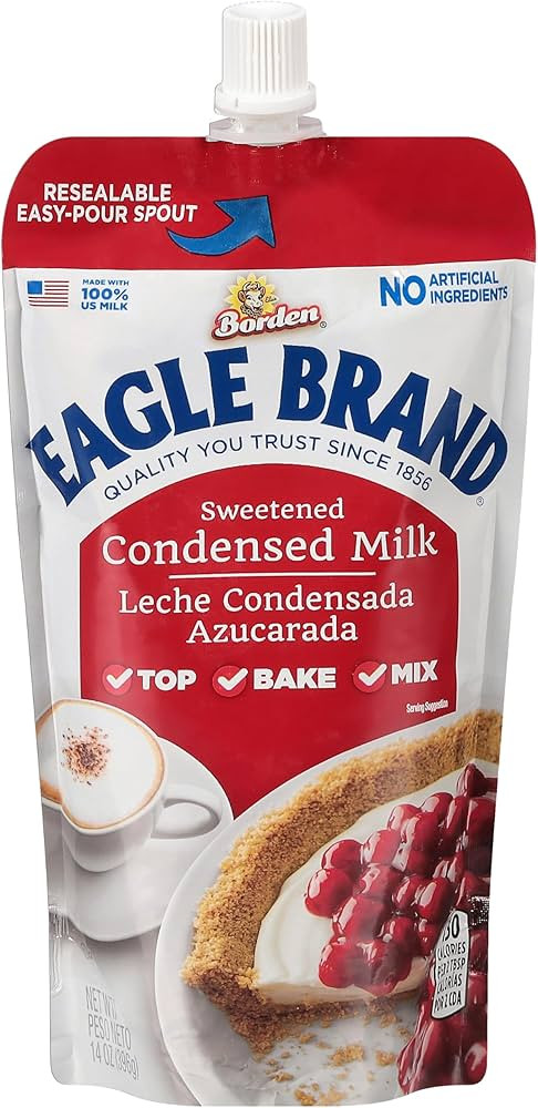 Eagle Brand Sweetened Condensed Milk, 14oz Pouch, Pack of 6 | Amazon (US)