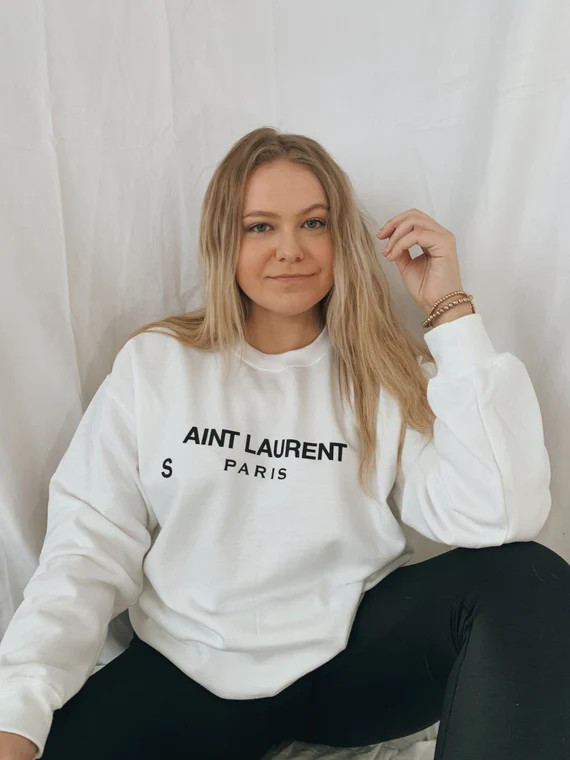 Aint Laurent Sweatshirt | Etsy | Etsy (US)