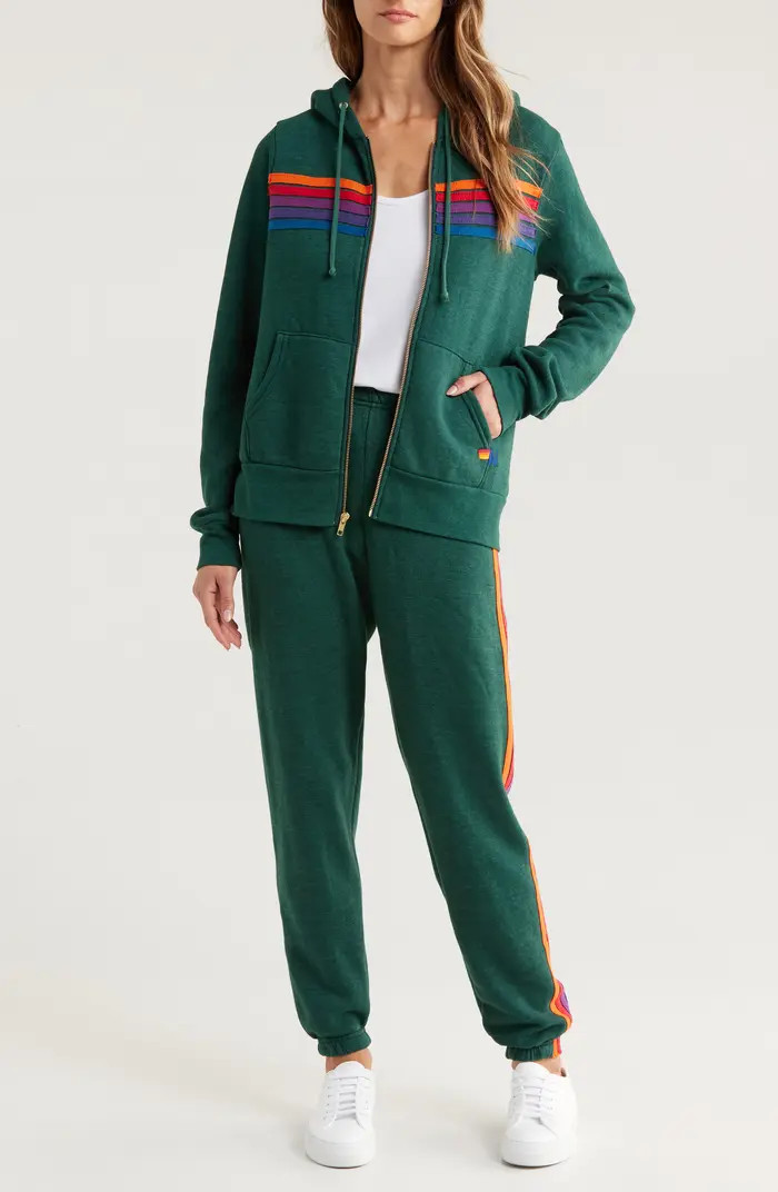 5-Stripe Zip Hoodie | Nordstrom