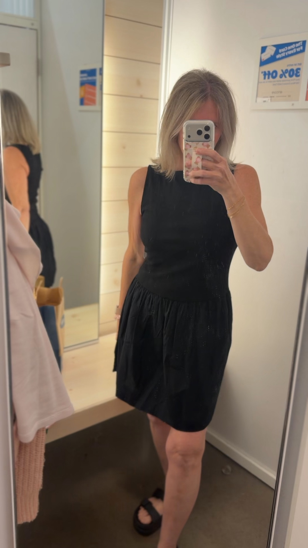 This is the perfect dress! Dress it up or throw on a jean jacket for a casual look! 

It’s ON SALE for less than $20 bucks!
I’m wearing a small, 5’3 - 116 pounds

PHONE CASE is Walli. Use code Nickibthomas to save 10% at www.wallicases.com

#LTKgrwm #LTKootd #LTKOver40