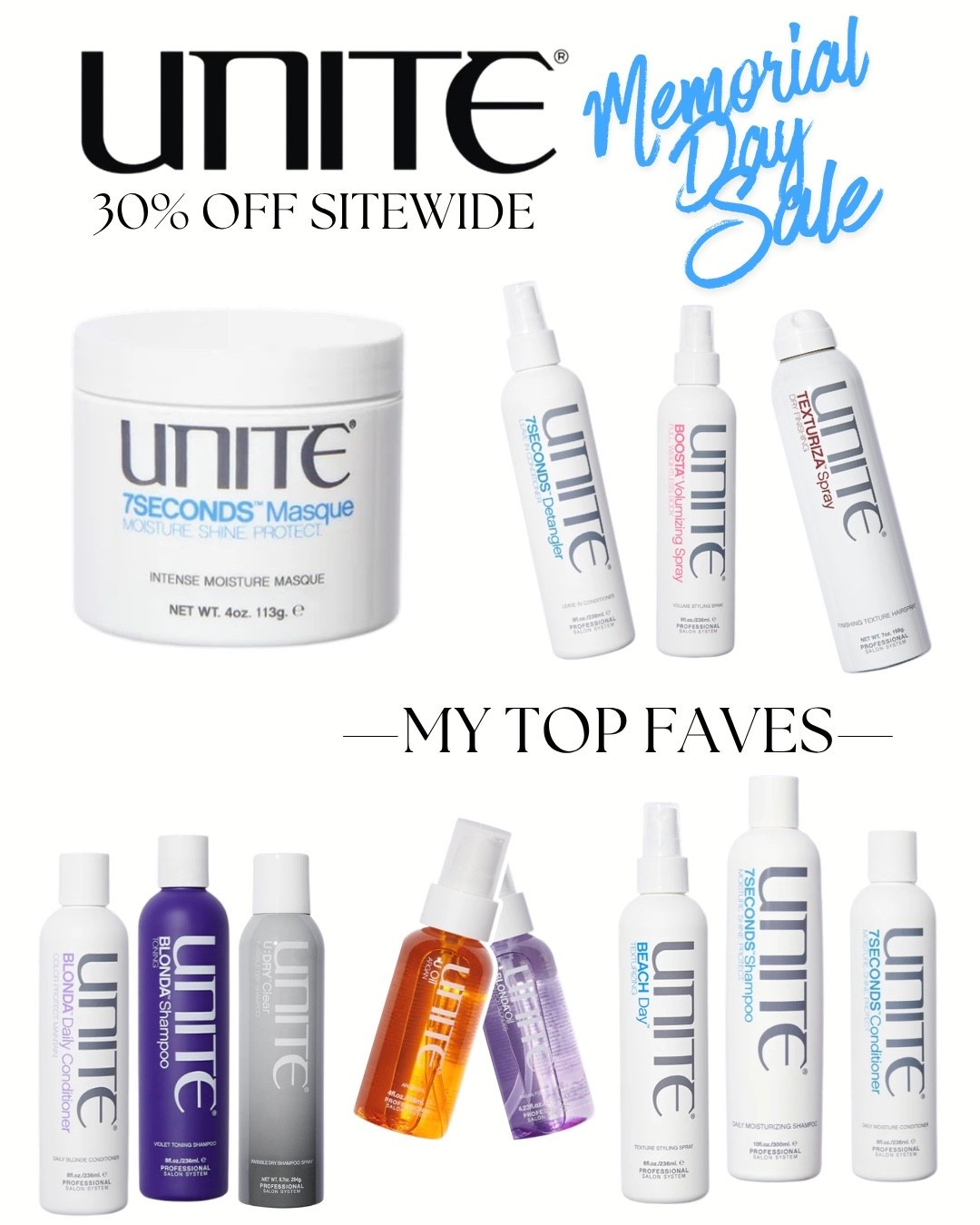 Unite’s Memorial Day Sale is still happening. And can I say how much of a lifesaver that detangler is for my girls hair after pool days 🙌🏻 shop my faves right here! 

#sale #haircare #beauty #hairessentials

#LTKSaleAlert #LTKBeauty #LTKselfcare