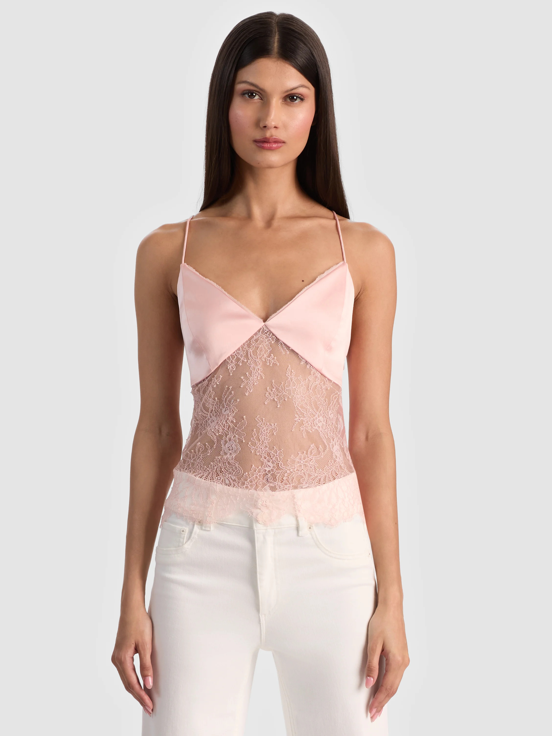 alice + olivia JULIETTA LACE TANK | Alice + Olivia