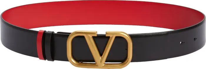 VLOGO Buckle Reversible Leather Belt | Nordstrom