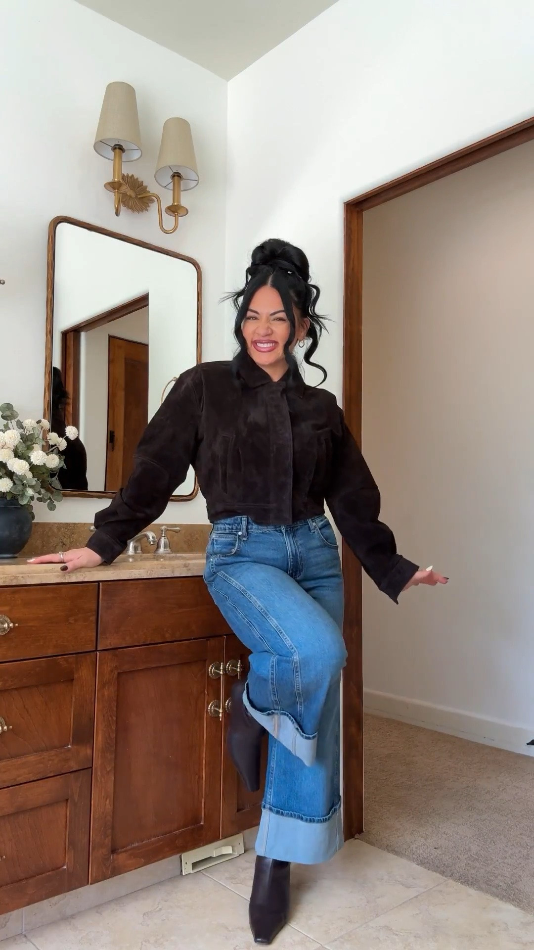 i’m a size medium in all tops, size large in jackets, size 6 in skirts, size 8 in jeans

they run a little big in my opinion! maybe one size :)

@Walmart , Walmart finds, Walmart fashion, fall fashion finds, fall outfit inspo, midsize, tori block

#LTKgrwm #LTKootd #LTKMidsize