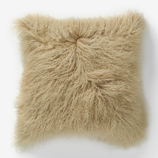 Mongolian Lamb Pillow Cover | West Elm (US)
