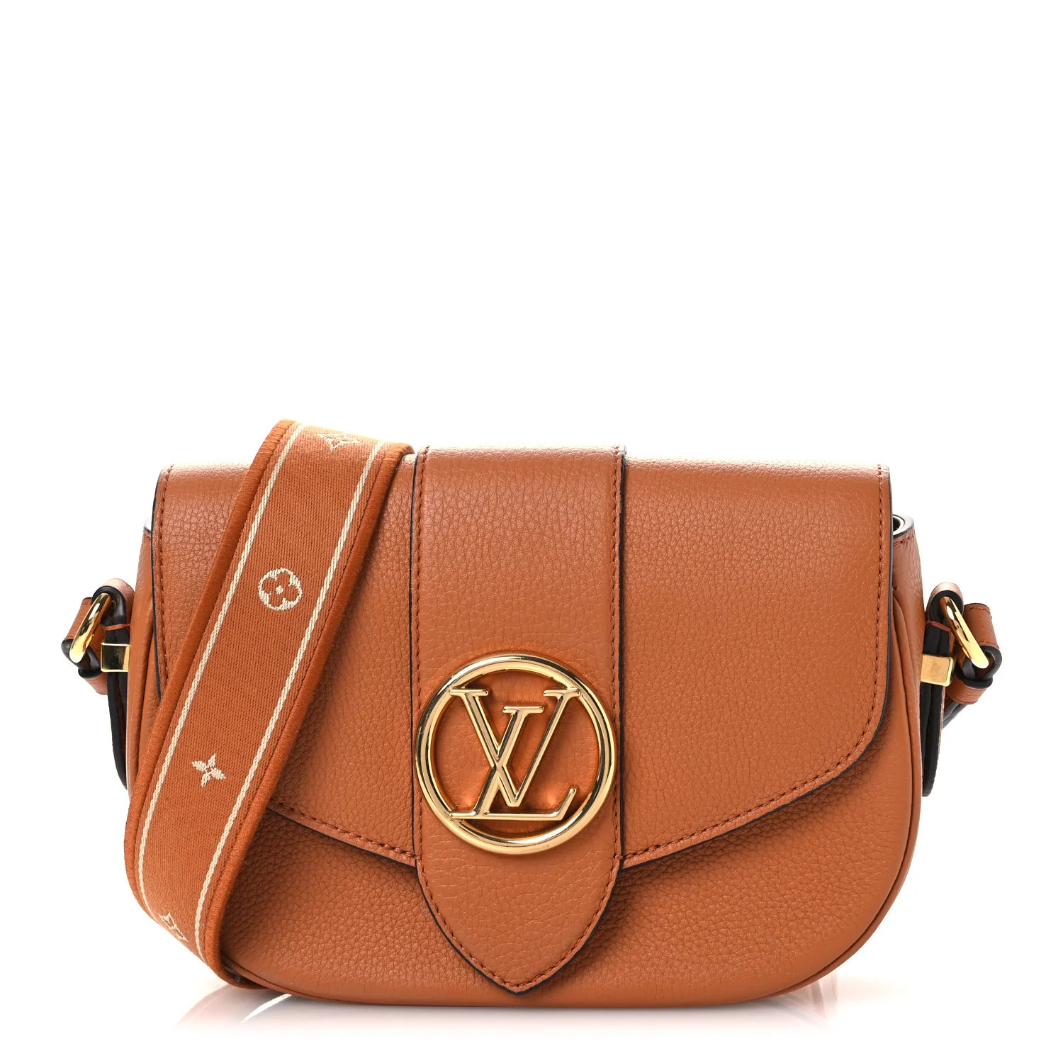 Grained Calfskin LV Pont 9 Soft MM Golden Siena | FASHIONPHILE (US)