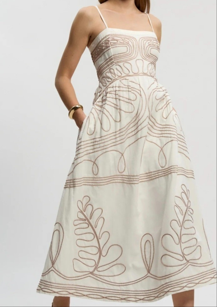 Ivory Petite midi dress in white. Minimalistic strap dress with pockets. Gorgeous summer dress for short women.

#LTKPetite #LTKMidsize