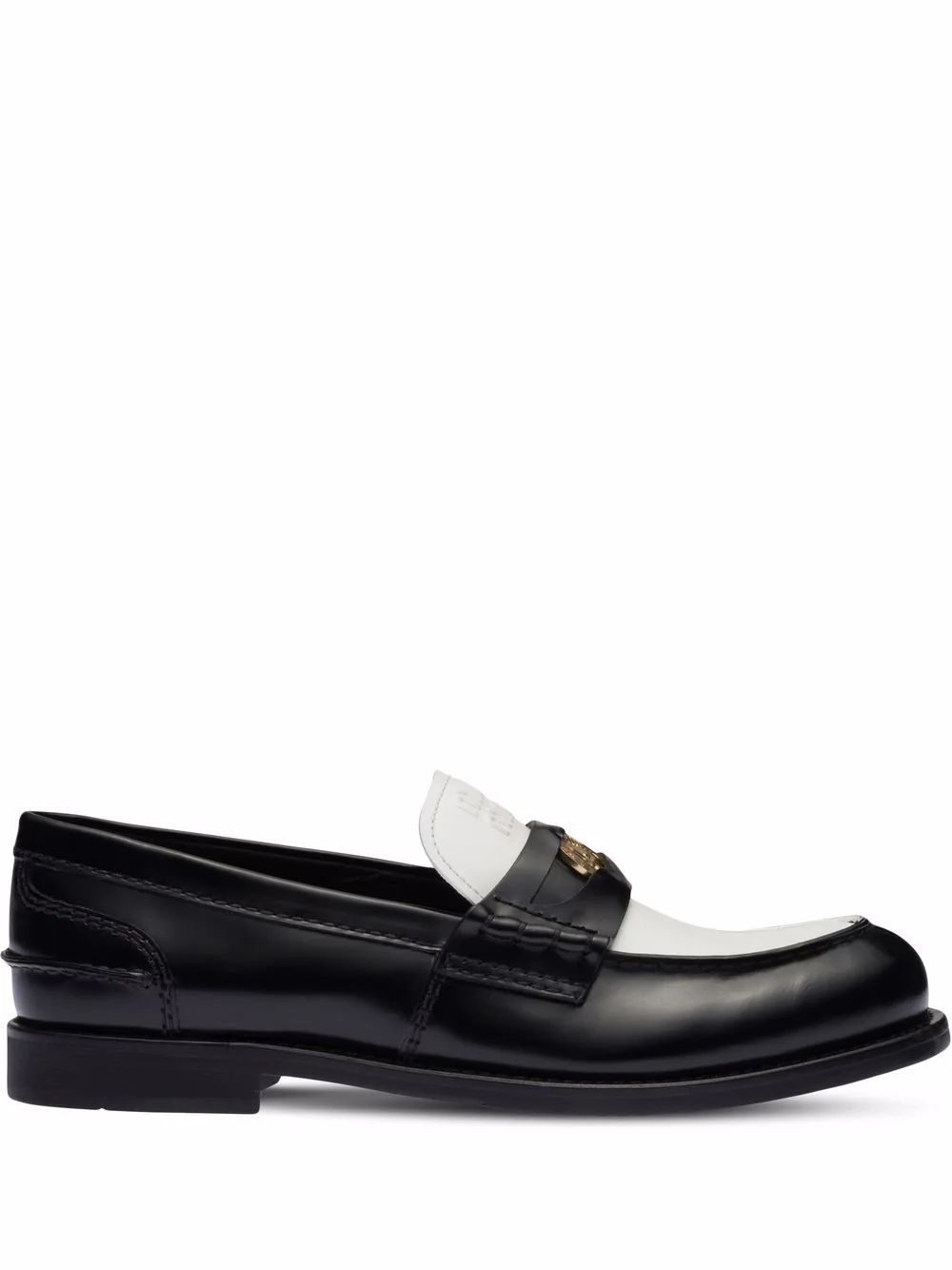 Miu Miu Leather Penny Loafers - Farfetch | Farfetch Global