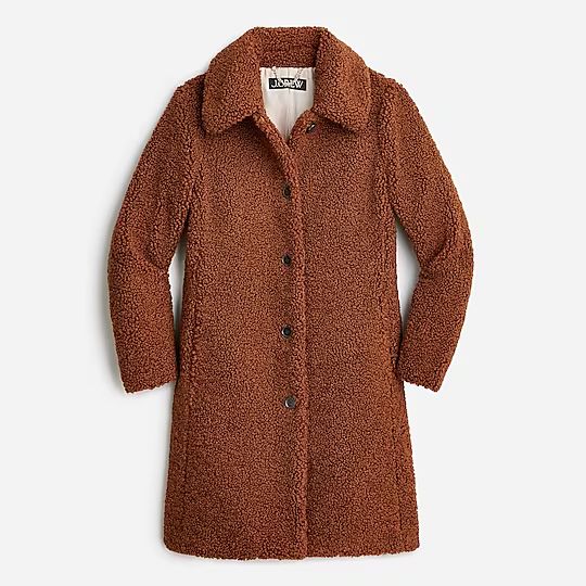 Teddy sherpa topcoat | J.Crew US