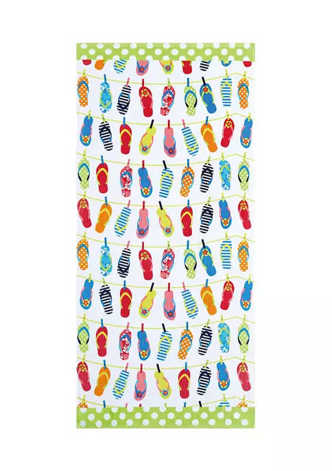 Flip Flops Beach Towel | Belk