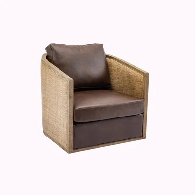 Beandon 30.12'' Wide Swivel Barrel Chair,Single Armchair,360 Degree Swivel Barrel Club Chair | Wayfair North America
