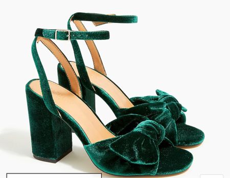 Green knots velvet ankle straps shoes.
These are perfect shoes for Holiday parties or Christmas party

#LTKHoliday #LTKshoecrush #LTKCyberweek