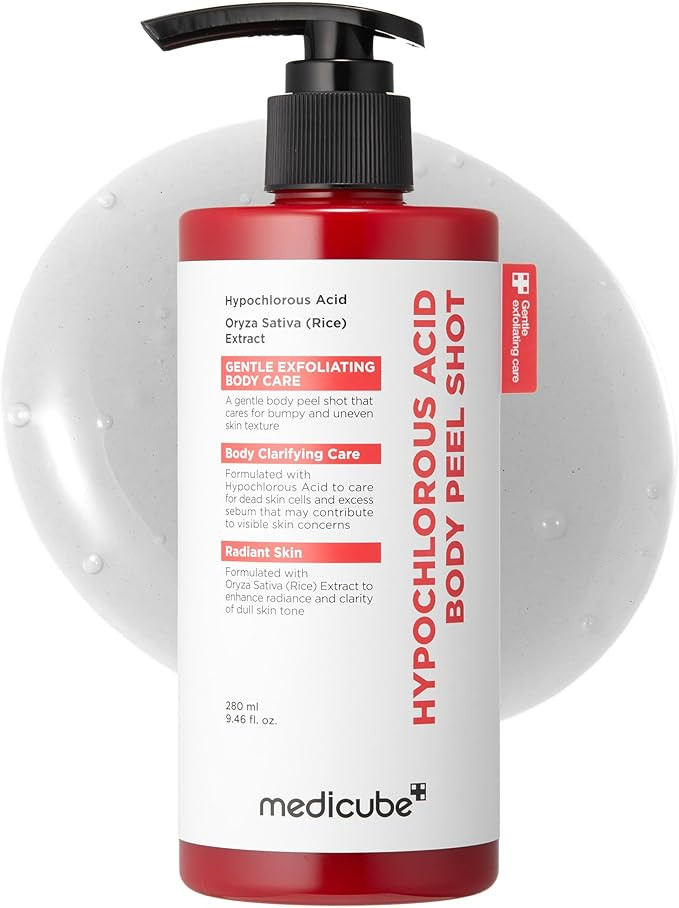 medicube Body Peel Shot with Hypochlorous Acid | Gentle Body Exfoliating Serum for Dead Skin Cell... | Amazon (UK)