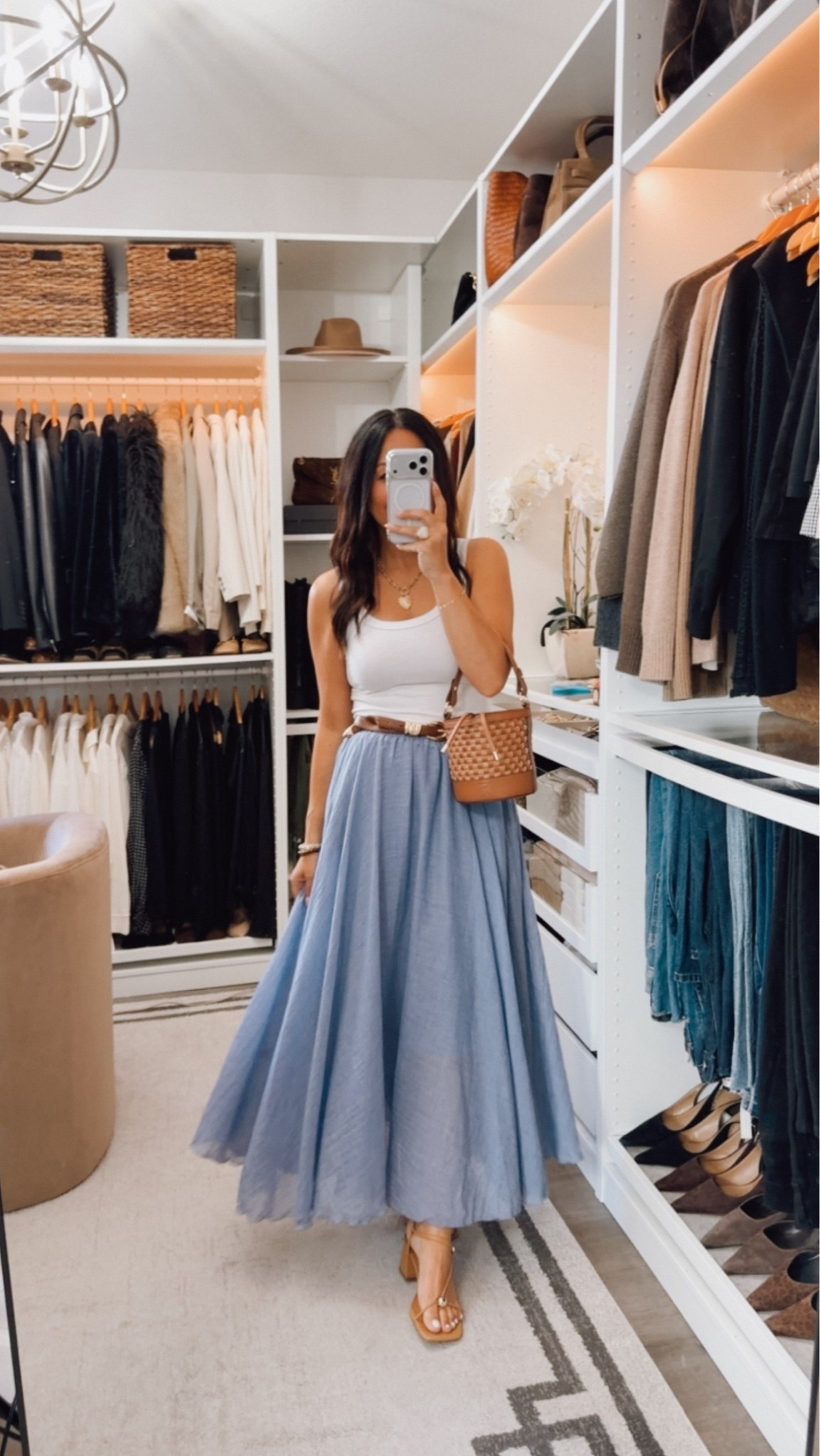 This skirt has the best movement⭐️ tts, if in between sizes size up . I’m wearing a small

#LTKootd #LTKOver40