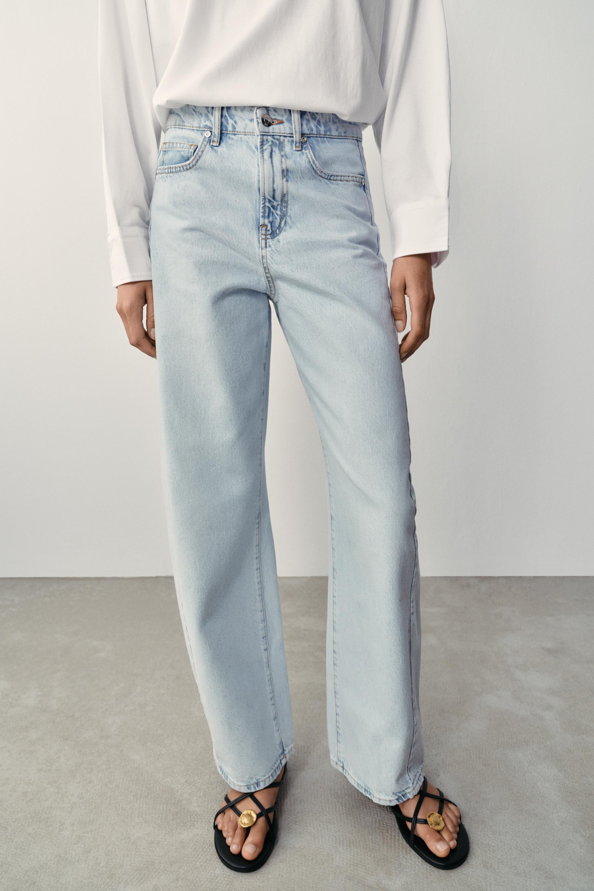 HIGH RISE - BARRELHigh-waisted five-pocket jeans. Loose fit through the leg that tapers at the an... | Zara US