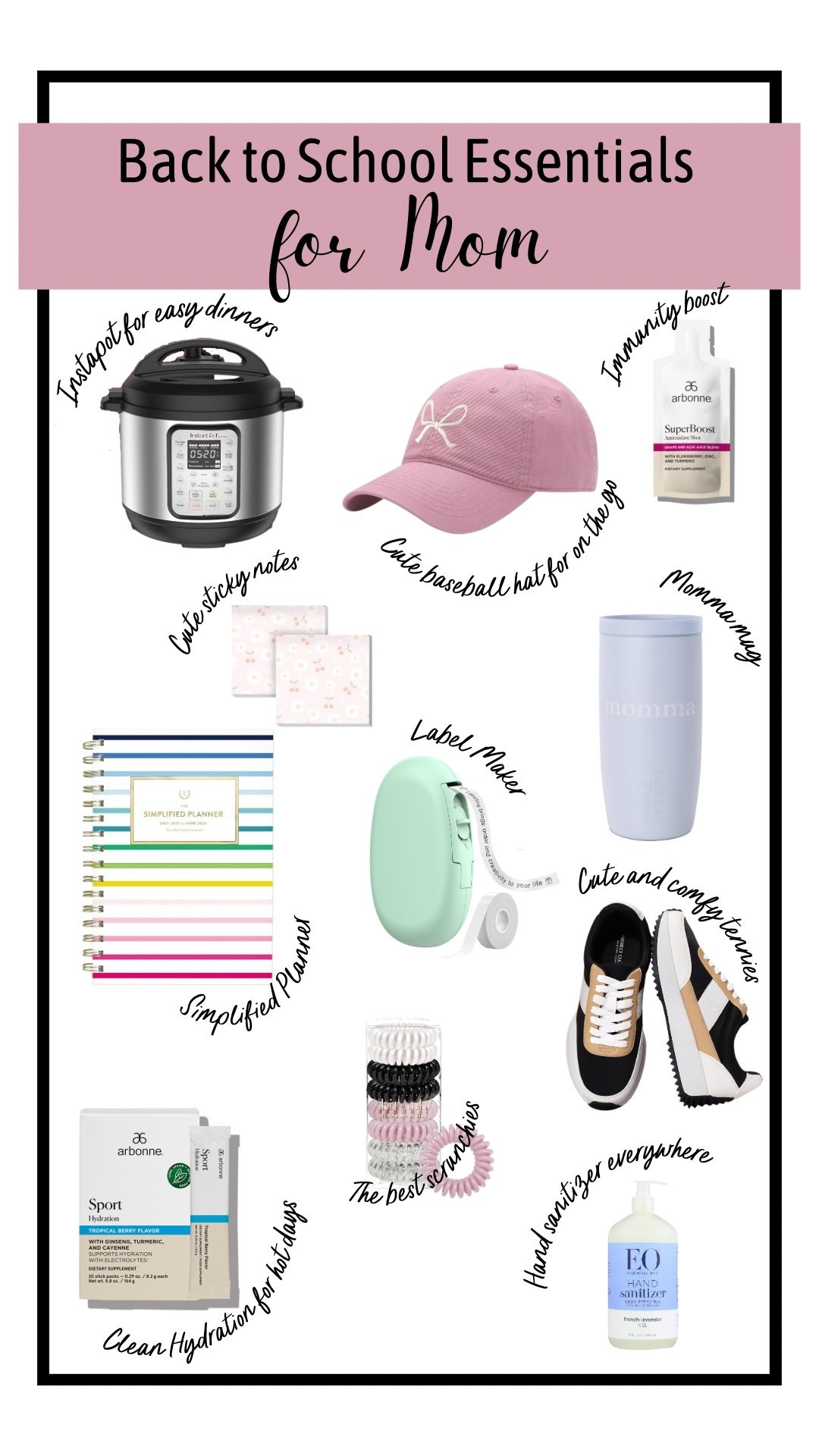 All my favorite back-to-school essentials for MOMMA! These help keep me sane, organized and able to handle all the things flying at me as the start of school begins!

Immunity + Hydration here: https://www.arbonne.com/us/en/arb/brittanybeaver/cart?shareId=8888101359143

#momma #schoolmom #workfromhomemom #backtoschool