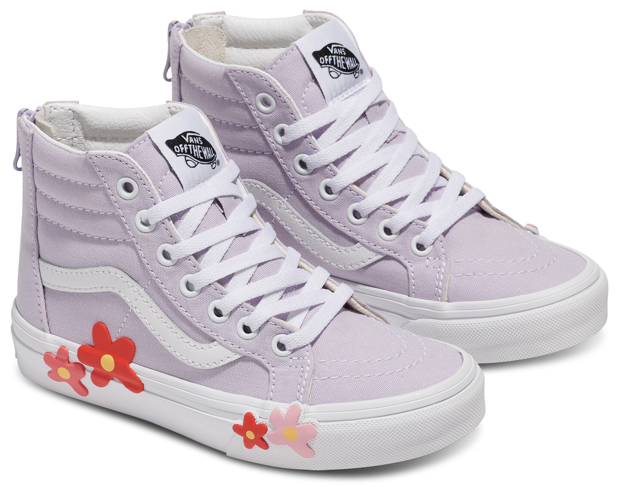 Vans SK8 Hi Zip Flower | Kids Foot Locker (US)