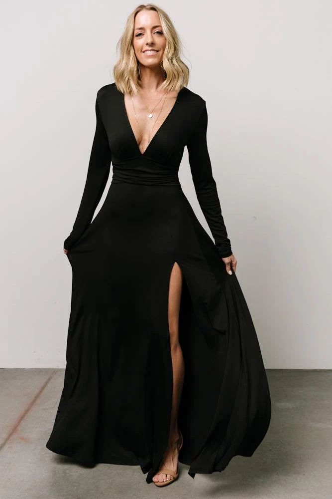 Arianna Maxi Dress | Black | Baltic Born