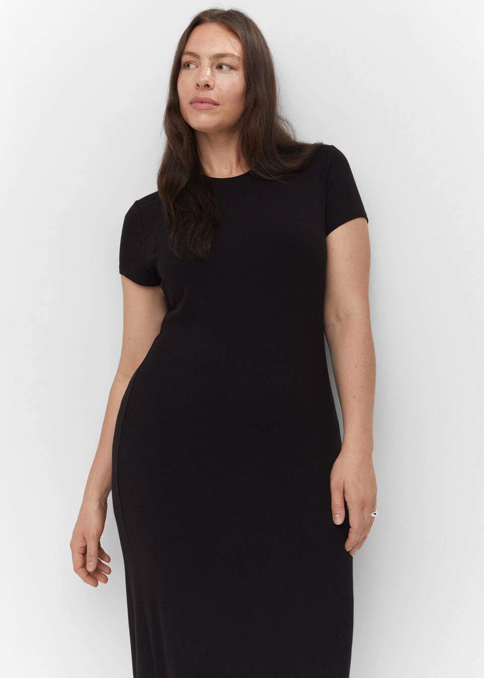 Midi-kleid mit schlitz -  Damen | Mango Deutschland | MANGO (DE)