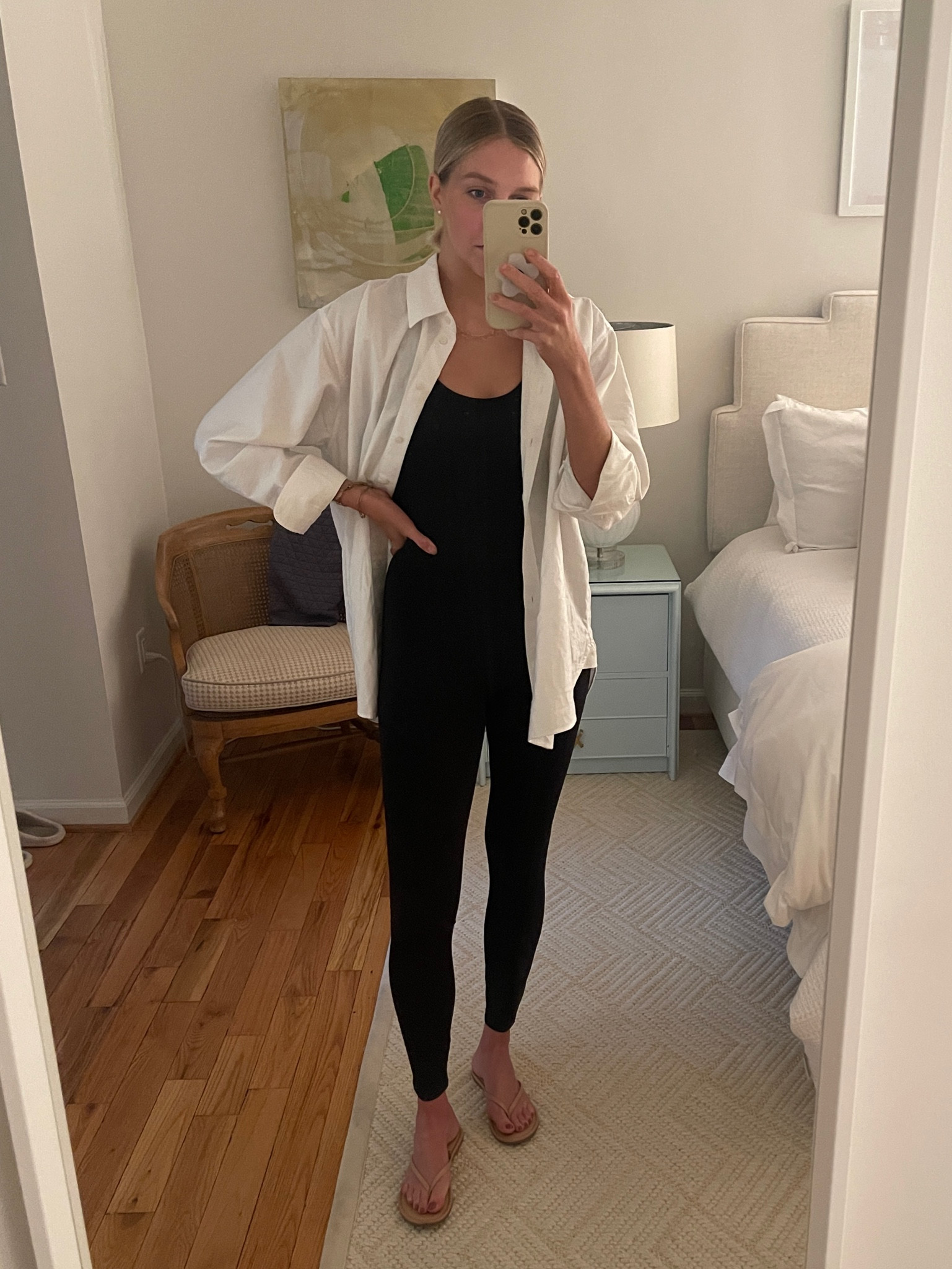 PSA Oxford and unitard are back! 

I wear a S in the unitard and own a S & M in the Oxford. It’s made oversized. 