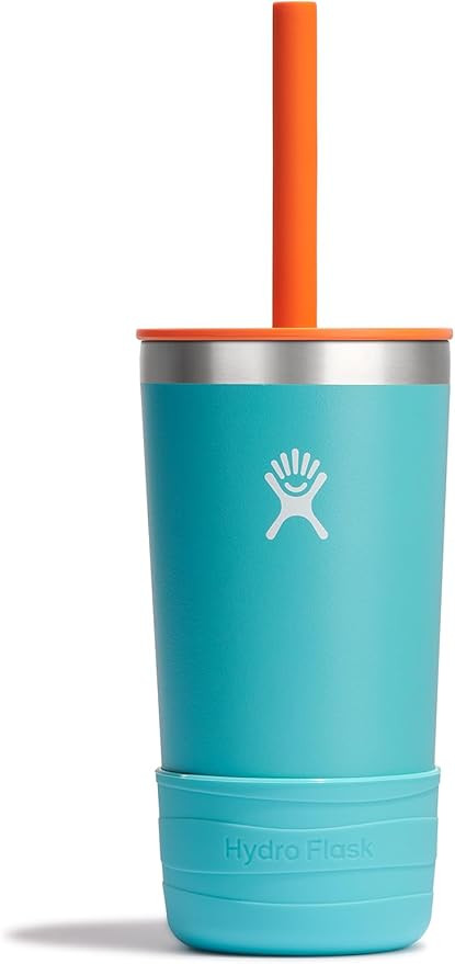Hydro Flask Kids 12 Oz Tumbler with Lid and Straw for School - Insulated Stainless Steel in Seasp... | Amazon (US)