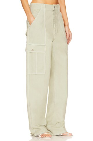 Helsa Wide Cargo Workwear Pants in Sage from Revolve.com | Revolve Clothing (Global)