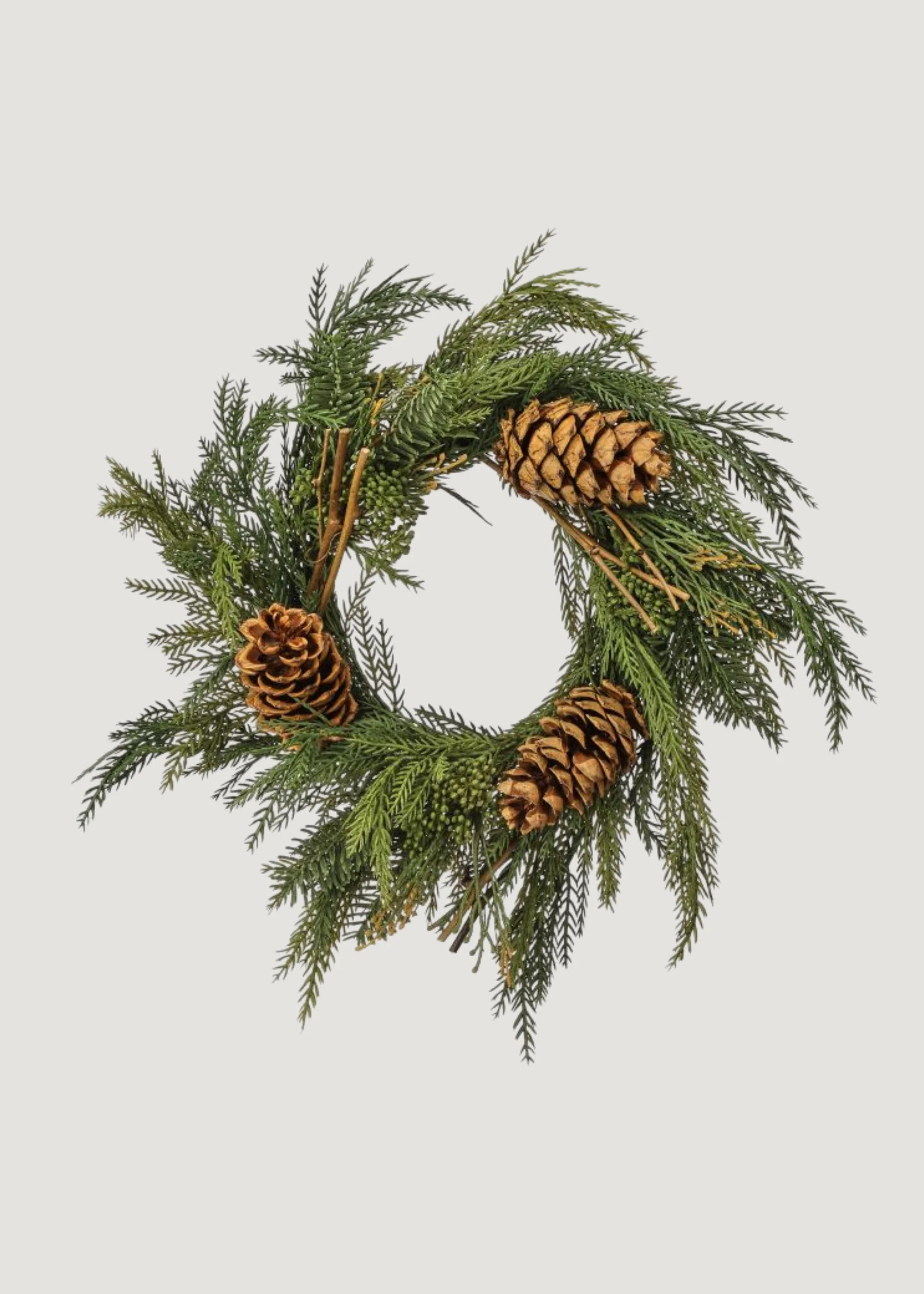 UV Treated Evergreen Wreath | Outdoor Fake Winter Greens | Afloral | Afloral