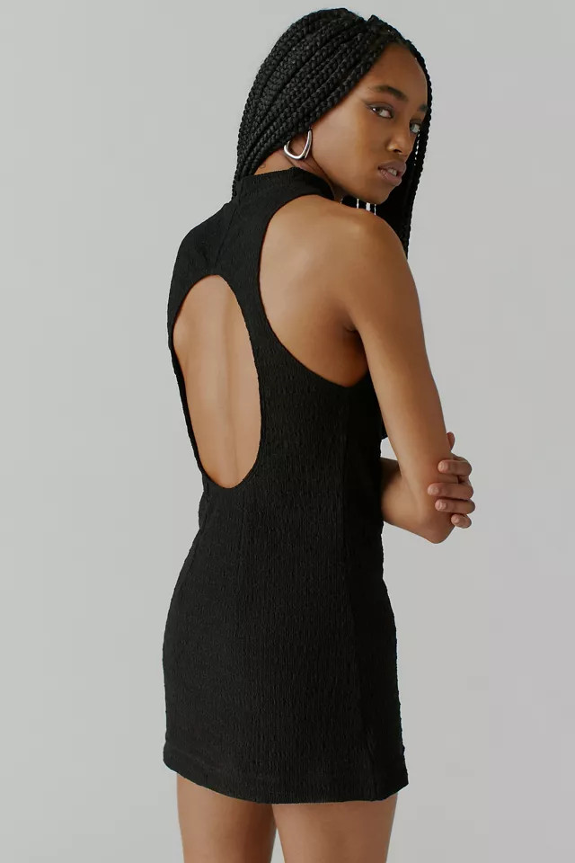 UO Sivan Knit Cutout Mini Dress | Urban Outfitters (US and RoW)