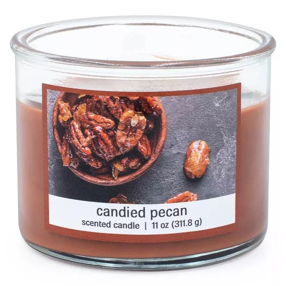 11oz Glass Jar Candied Pecan Candle | Target
