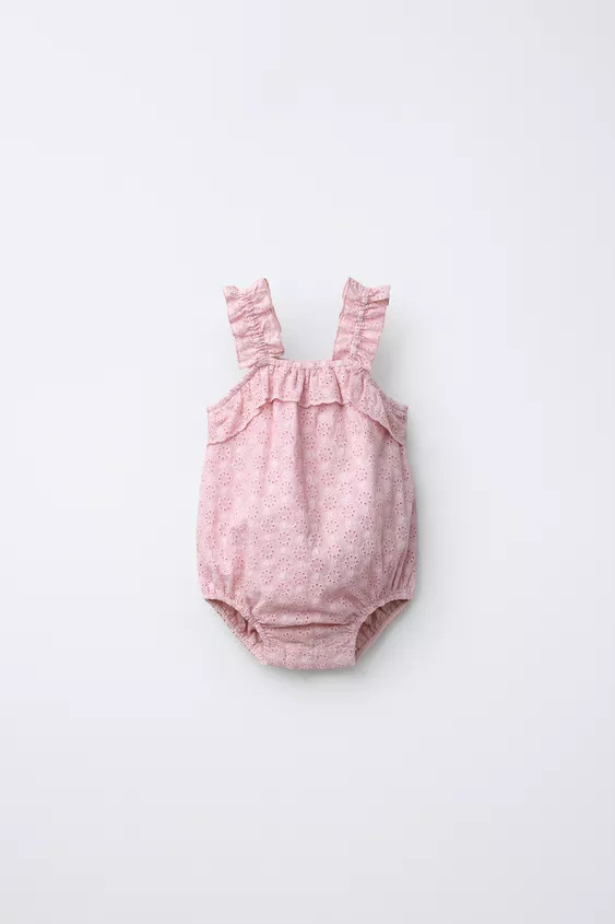 SWISS EMBROIDERED ROMPER | Zara US