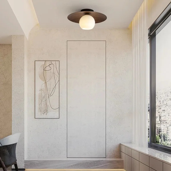 Huriya Glass Flush Mount | Wayfair North America