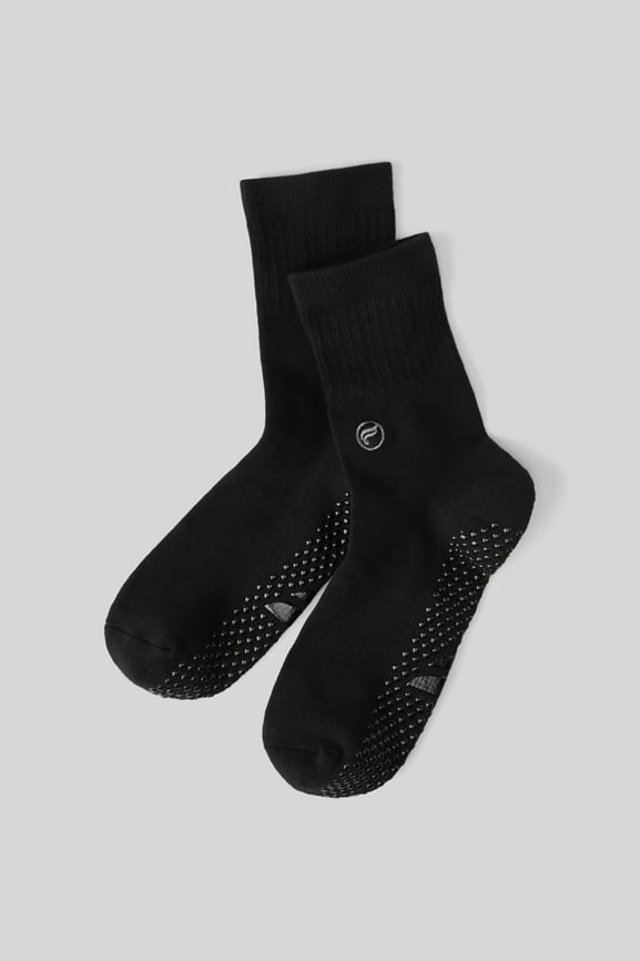 The Powerhouse Quarter Crew Grip Sock | Fabletics