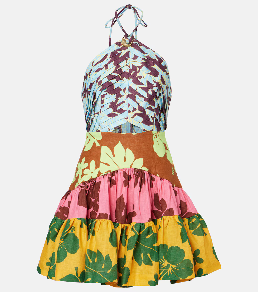 Poppy printed halterneck minidress | Mytheresa (US/CA)