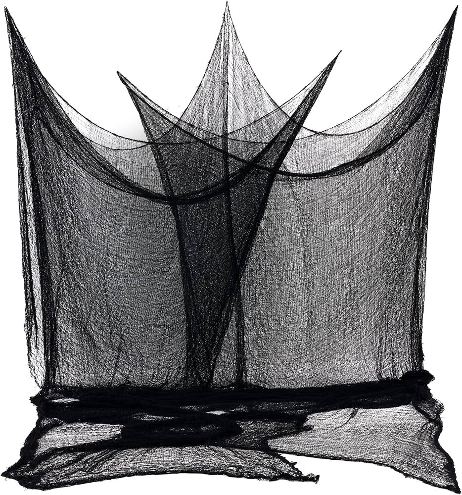 Amazon.com: Shwuevei Halloween Black Creepy Cloth 400×80inch Black Spooky Halloween Scary Gauze ... | Amazon (US)