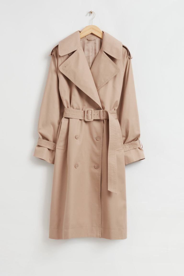 Relaxed Long-Fit Trench Coat | H&M (UK, MY, IN, SG, PH, TW, HK)
