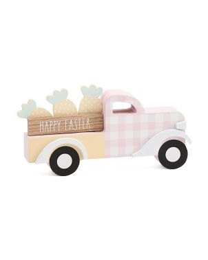 Happy Easter Wooden Truck Cut Out Decor | TJ Maxx