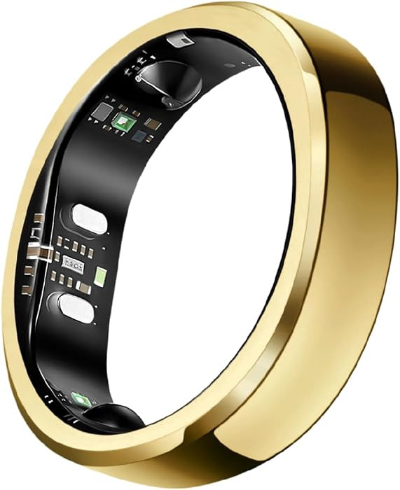 RingConn Gen 3 Smart Ring - Vascular Trends(Size 8, Royal Gold) | Amazon (US)