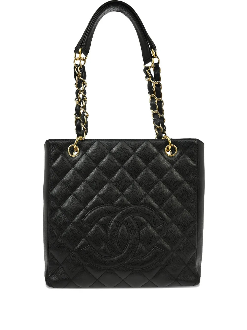 CHANEL Pre-Owned 2007 Petite Shopping tote bag - Black | Farfetch Global