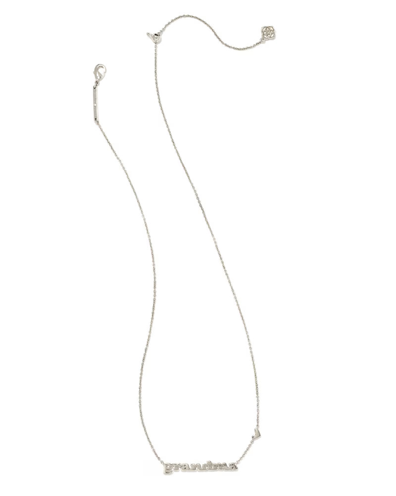 Grandma Pendant Necklace in Silver | Kendra Scott